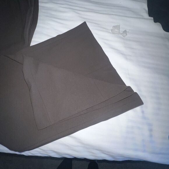 ARMANI COLLEZIONI Pants Brown Wool Wide Leg 10 MADE IN ITALY 32x28 - Picture 4 of 13